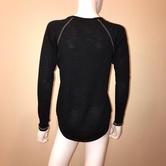 Louisiana Long Sleeve Raglan Tee Womens Size XS Extra Small Black Ragin Cajuns - Picture 3 of 11
